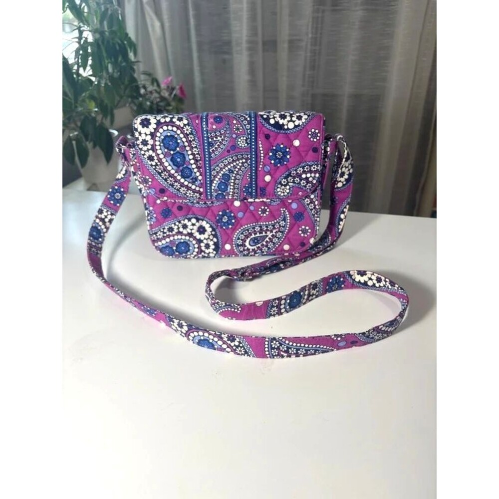 Vera Bradley Boysenberry Rachel Crossbody Bag Paisley Y2K Vintage 2006 Retired